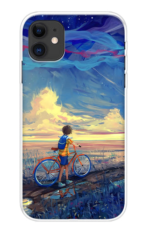 Riding Bicycle to Dreamland Soft Cover for iPhone 12