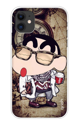 Nerdy Shinchan Soft Cover for iPhone 12