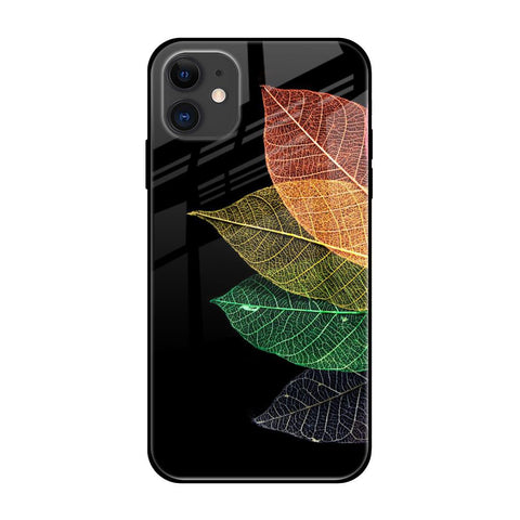 Colorful Leaves Glossy Case for iPhone 12 mini