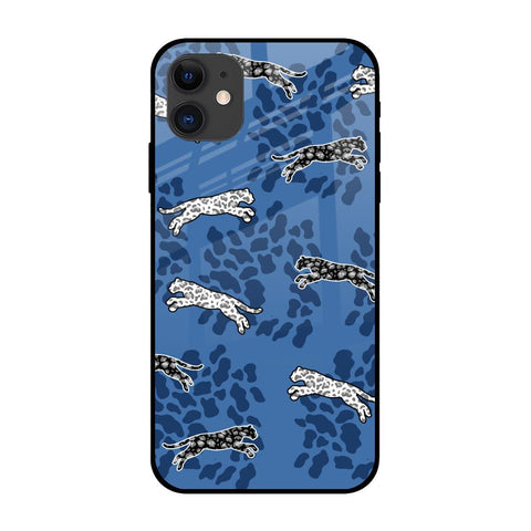 Blue Cheetah Glossy Case for iPhone 12 mini