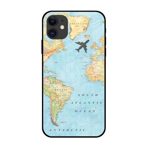 Travel Map Glossy Case for iPhone 12 mini