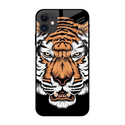 Angry Tiger Glossy Case For iPhone 12 mini
