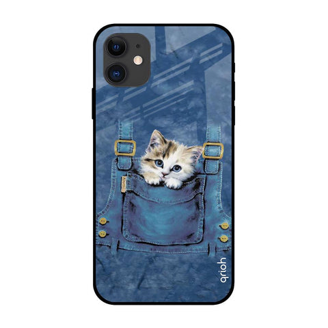 Kitty In Pocket Glossy Case For iPhone 12 mini