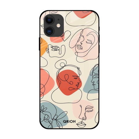 Abstract Faces Glossy Case for Apple iPhone 12 Mini