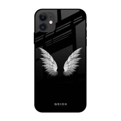 White Angel Wings Glossy Case for iPhone 12 mini