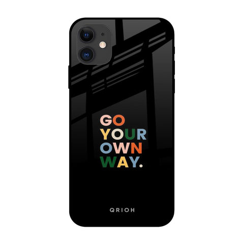 Go Your Own Way Glossy Case for iPhone 12 mini