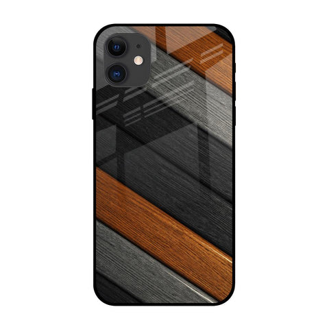 Tri Color Wood Glossy Case for iPhone 12 mini