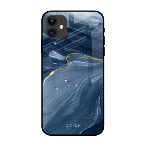 Deep Ocean Marble Glossy Case for iPhone 12 mini