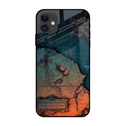 Geographical Map Glossy Case for iPhone 12 mini