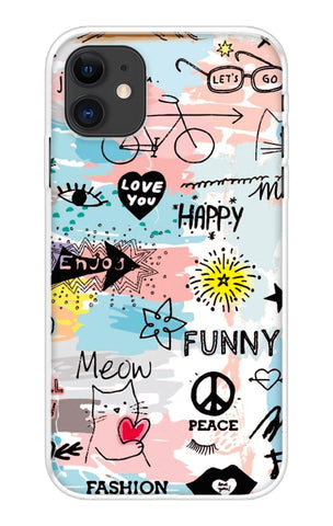 Happy Doodle Soft Cover for iPhone 12 mini