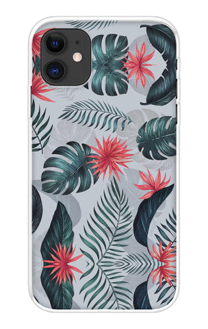 Retro Floral Leaf Soft Cover for iPhone 12 mini