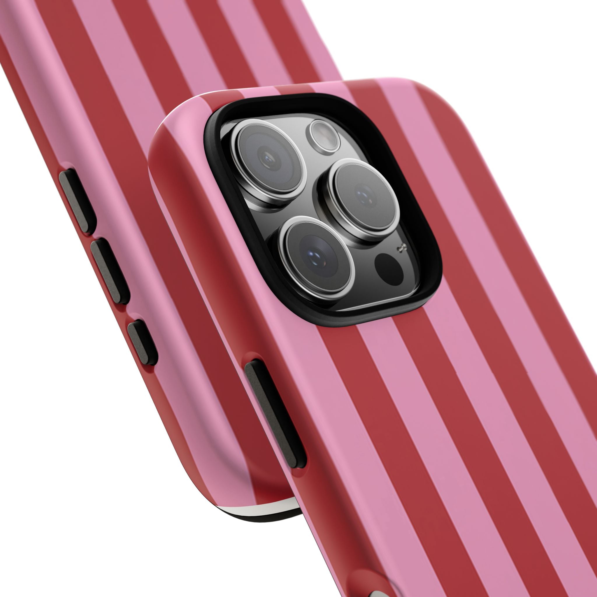 Pink Stripes Tough Case  Available For All iPhone Models