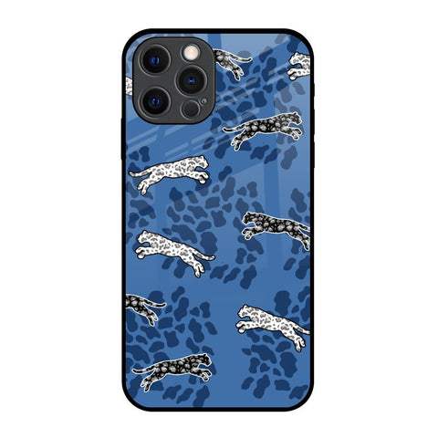 Blue Cheetah Glossy Case for iPhone 12 Pro