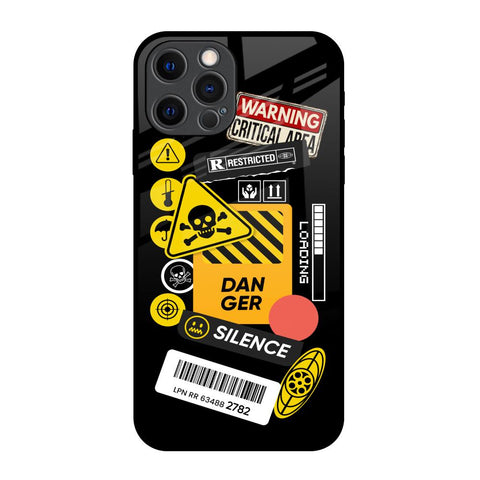 Danger Signs Glossy Case for iPhone 12 Pro