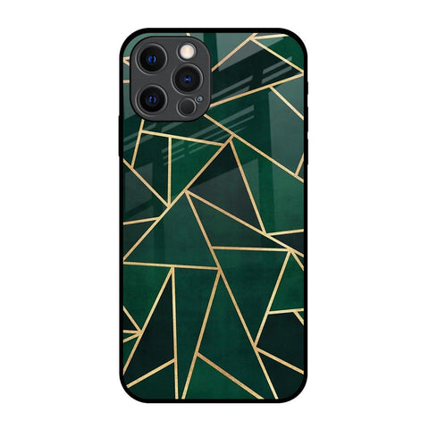 Abstract Green Glossy Case For iPhone 12 Pro