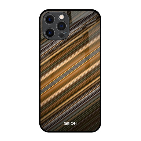 Diagonal Slash Pattern Glossy Case for iPhone 12 Pro
