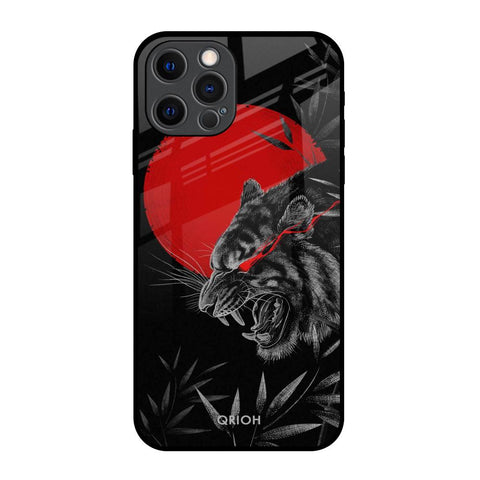 Red Moon Tiger Glossy Case for iPhone 12 Pro