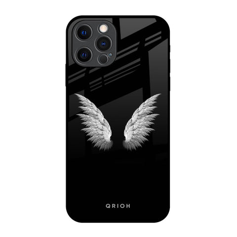 White Angel Wings Glossy Case for iPhone 12 Pro