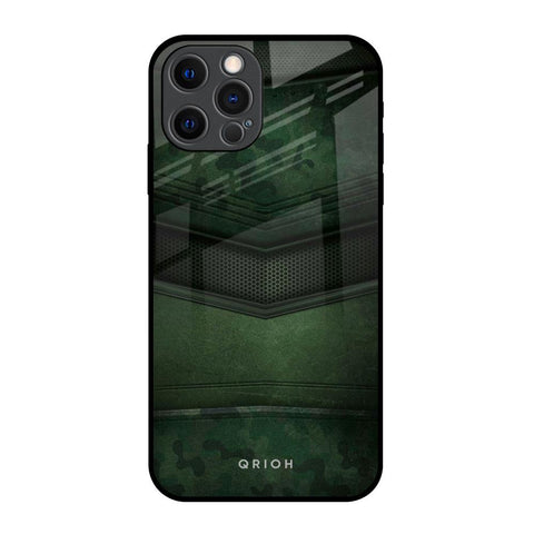 Green Leather Glossy Case for iPhone 12 Pro