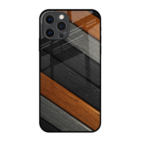 Tri Color Wood Glossy Case for iPhone 12 Pro