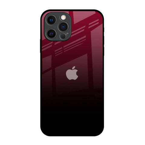 Wine Red Glossy Case For iPhone 12 Pro