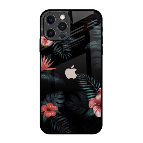 Tropical Art Flower Glossy Case for iPhone 12 Pro