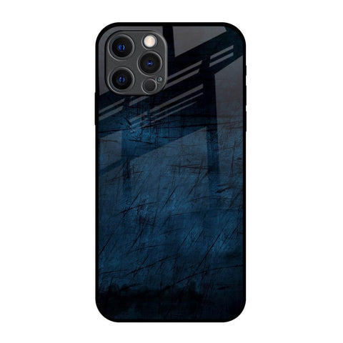 Dark Blue Grunge Glossy Case for iPhone 12 Pro Max