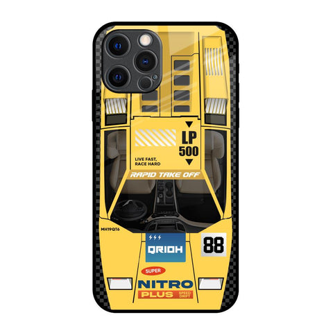 Yellow Racing Car Glossy Case for iPhone 12 Pro Max