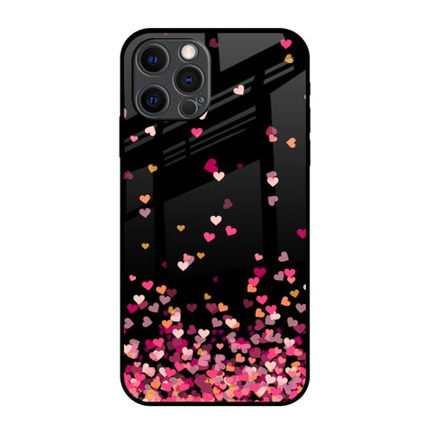 Heart Rain Fall Glossy Case For iPhone 12 Pro Max