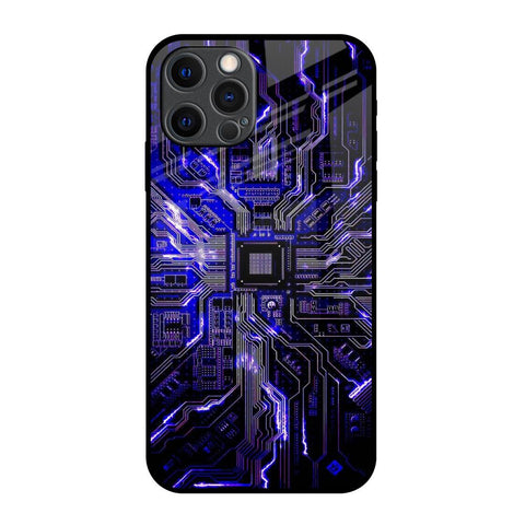 Techno Color Pattern Glossy Case For iPhone 12 Pro Max