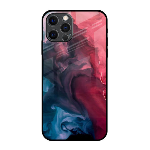 Blue & Red Smoke Glossy Case for iPhone 12 Pro Max