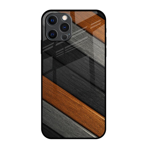 Tri Color Wood Glossy Case for iPhone 12 Pro Max