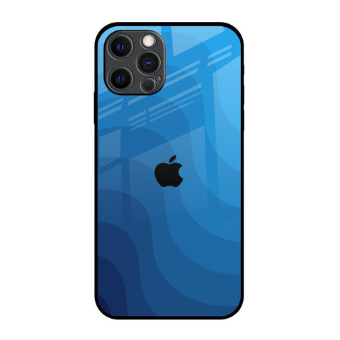 Blue Wave Abstract Glossy Case for iPhone 12 Pro Max