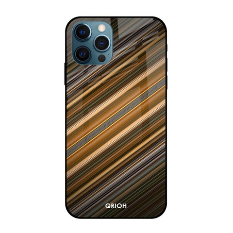 Diagonal Slash Pattern Glossy Case for Apple iPhone 12 Pro Max