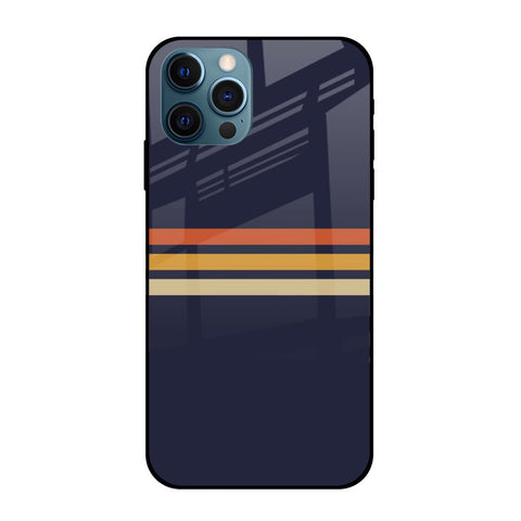Tricolor Stripes Glossy Case For iPhone 12 Pro Max