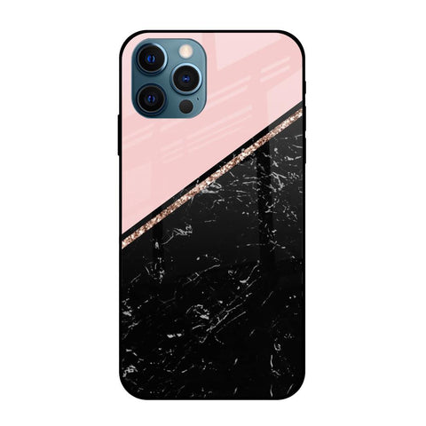 Marble Texture Pink Glossy Case For iPhone 12 Pro Max