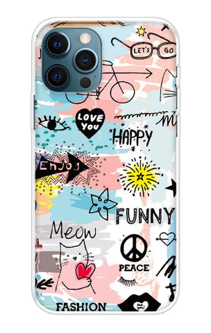 Happy Doodle Soft Cover for iPhone 12 Pro Max