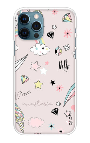 Unicorn Doodle Soft Cover For iPhone 12 Pro Max