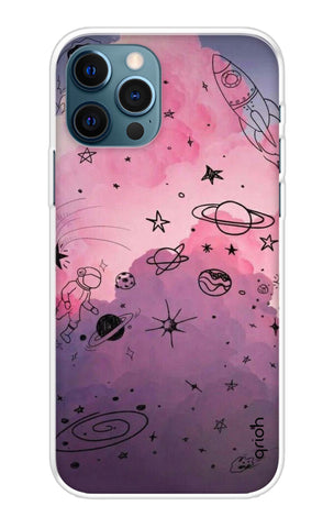 Space Doodles Art Soft Cover For iPhone 12 Pro Max
