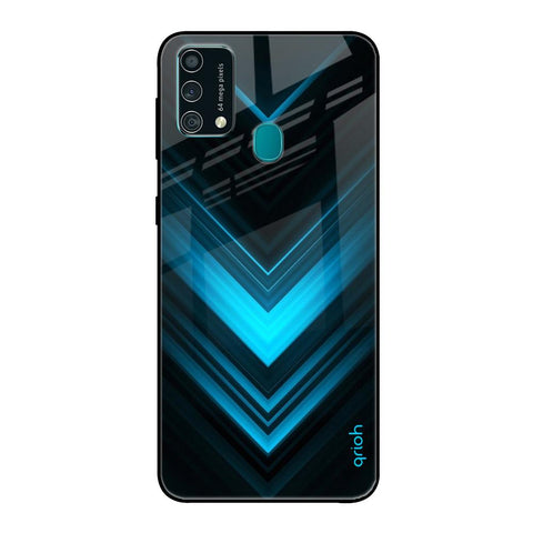 Vertical Blue Arrow Glossy Case For Samsung Galaxy F41