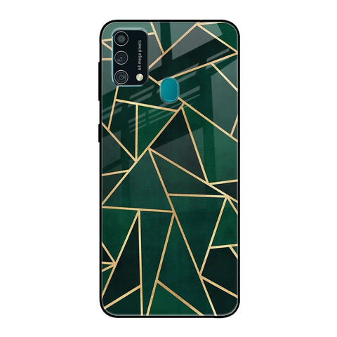 Abstract Green Glossy Case For Samsung Galaxy F41
