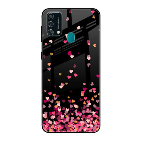 Heart Rain Fall Glossy Case For Samsung Galaxy F41