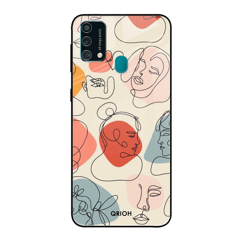 Abstract Faces Glossy Case for Samsung Galaxy F41