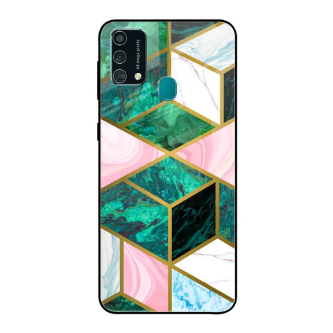 Seamless Green Marble Glossy Case for Samsung Galaxy F41