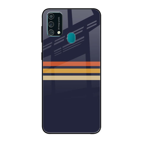 Tricolor Stripes Glossy Case For Samsung Galaxy F41