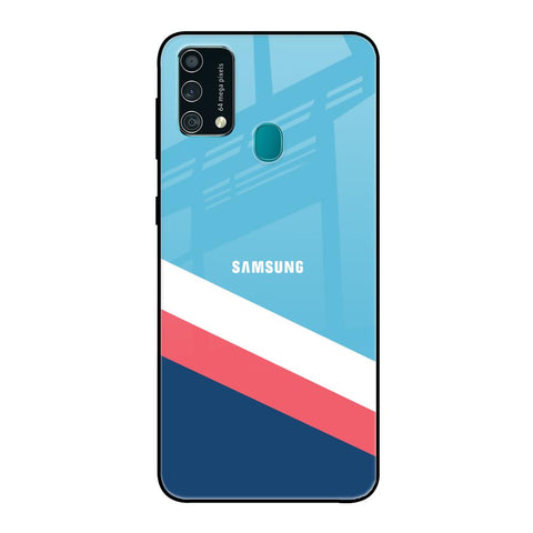 Pink & White Stripes Glossy Case For Samsung Galaxy F41