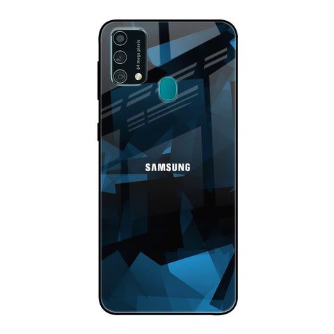 Polygonal Blue Box Glossy Case For Samsung Galaxy F41
