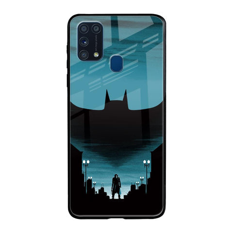 Cyan Bat Glossy Case for Samsung Galaxy M31 Prime