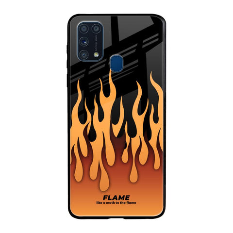 Fire Flame Glossy Case for Samsung Galaxy M31 Prime