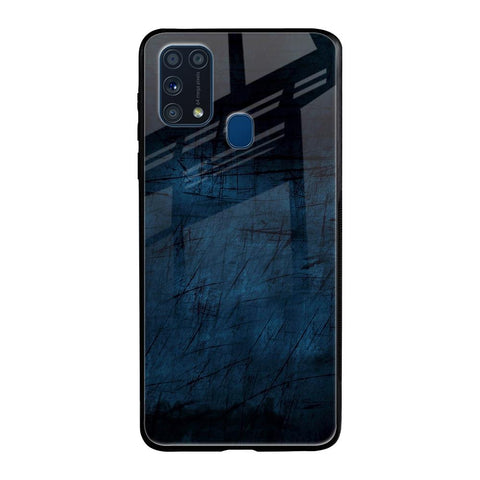 Dark Blue Grunge Glossy Case for Samsung Galaxy M31 Prime